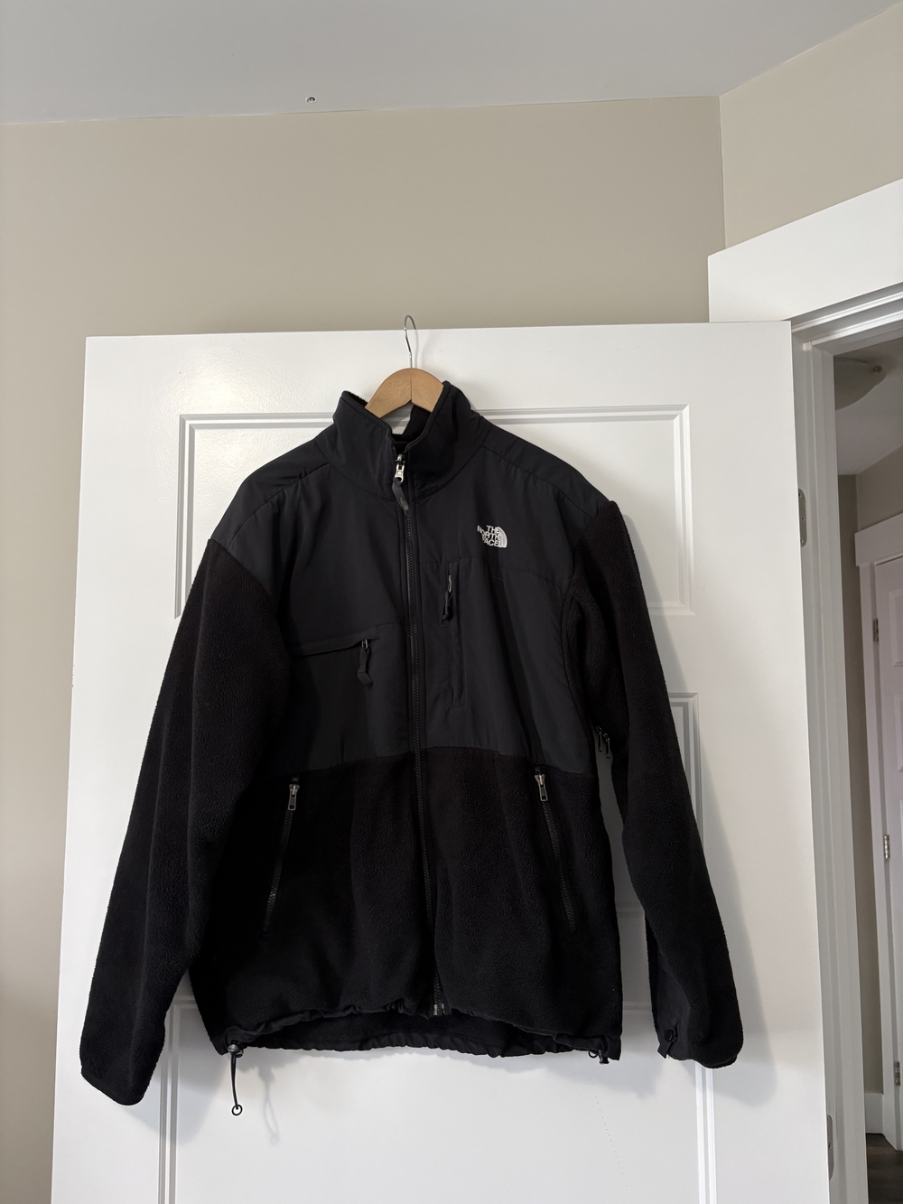 The North Face Denali Jacket In All Black Sz Large